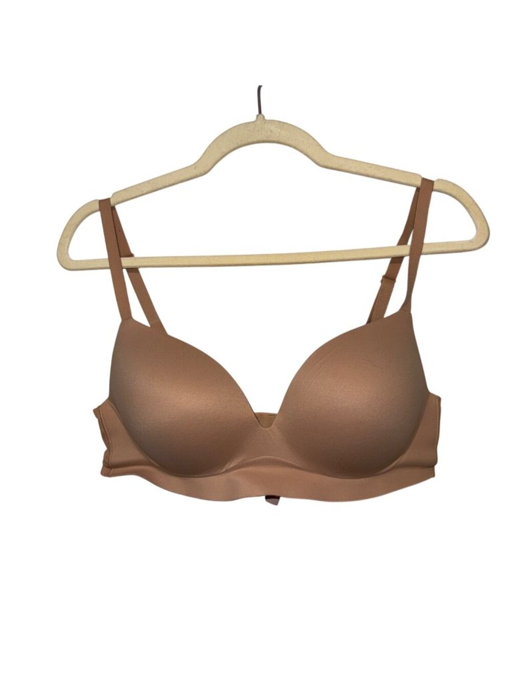 Victorias Secret Nude Wireless Incredible Padded Bra 36C Adjustable Straps